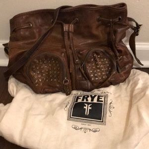 Authentic Frye Brown Leather Shoulder Bag